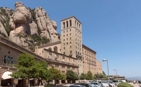 Foto de Monasterio de Montserrat hermosa vista - Imagen libre de derechos