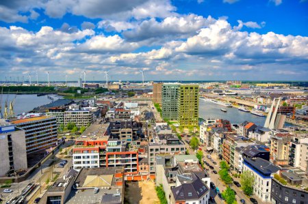 Téléchargez les photos : Port d'Anvers, Belgique scène urbaine - en image libre de droit