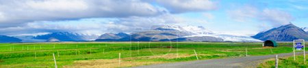 Téléchargez les photos : Vue sur la campagne et les glaciers en Islande - en image libre de droit
