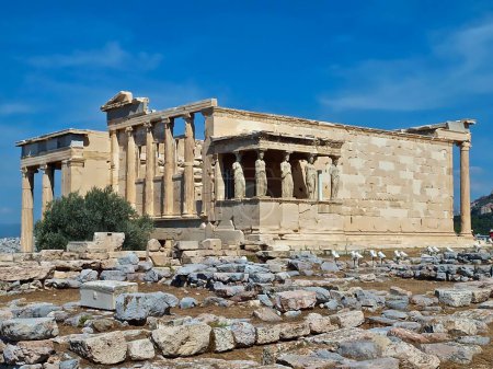 Photo for "Famous temple of the Acropolis in Athens in Greece" - Royalty Free Image