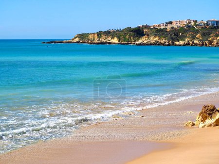 Photo for Romantic coast of Albufeira in Portugal with blue Atlantic ocean - Royalty Free Image