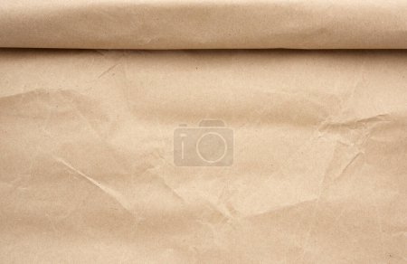 Photo for Expanded brown paper roll, full frame - Royalty Free Image