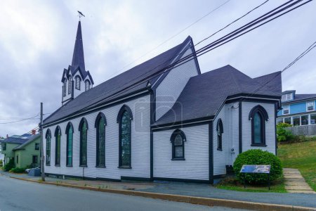 Téléchargez les photos : Église et salle presbytérienne St Andrews, à Lunenburg - en image libre de droit