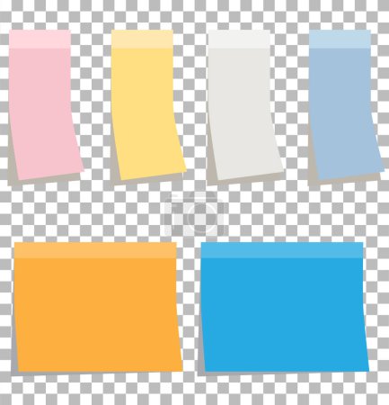 Photo for Colorfull sticky notes. blank sticky notes set - Royalty Free Image