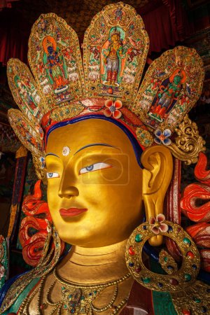 Photo for Maitreya Buddha in Thiksey Gompa - Royalty Free Image