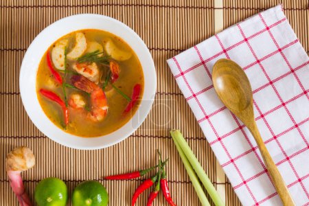 Photo for Tom Yum Soup, close up - Royalty Free Image