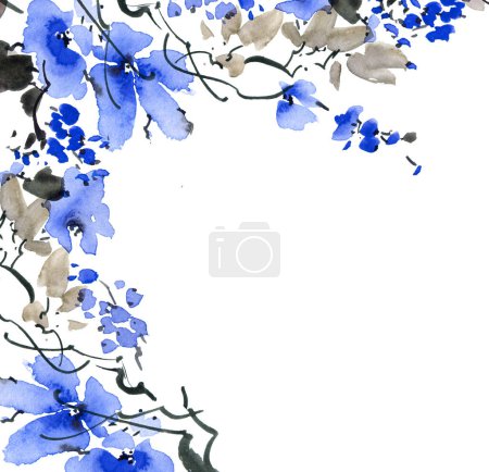 Photo for Blossom plum tree branch - Royalty Free Image