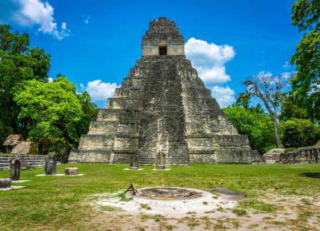 Photo for Tikal Temple, Temple of Jaguar, Temple of the Sun God in Guatemala - Royalty Free Image