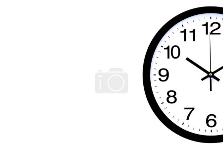 Photo for Black and white wall clock - Royalty Free Image