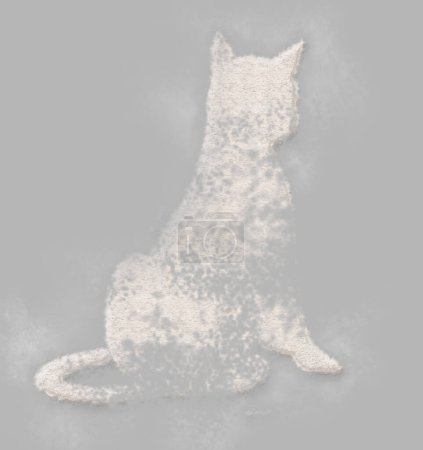 Foto de Boceto del gato en el fondo, de cerca - Imagen libre de derechos