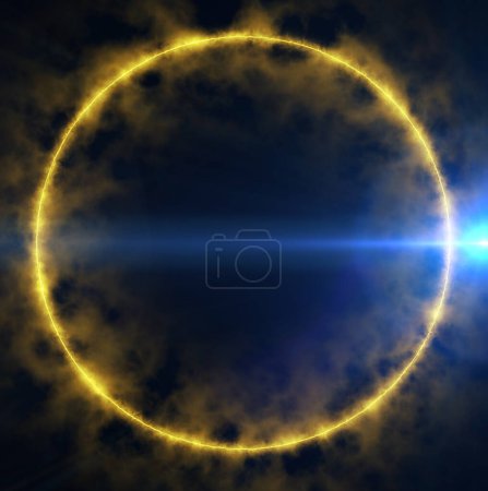 Foto de Espiral brillante Brilla alrededor de la línea - Imagen libre de derechos