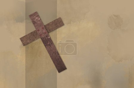 Photo for Cross on old wall - Royalty Free Image