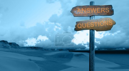 Photo for Questions and answers concept - Royalty Free Image
