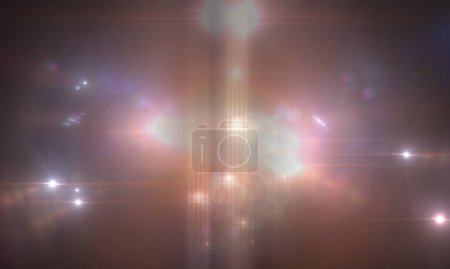Photo for Optical flares background with illumination - Royalty Free Image
