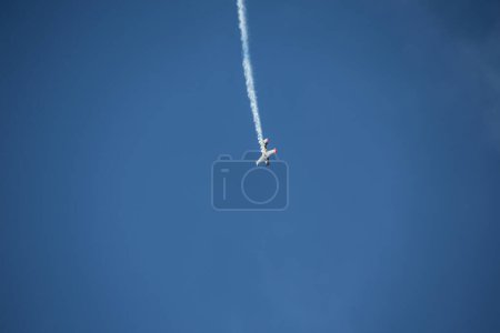 Photo for Aircraft in the air over sports airfield Hnsborn - Royalty Free Image