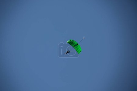 Photo for Skydiver on paraglider in flight - Royalty Free Image