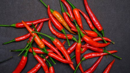Photo for Red Chili Pepper on table - Royalty Free Image