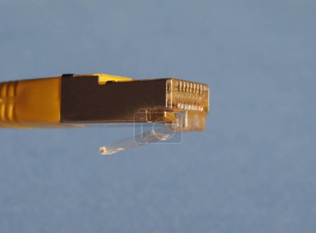 Téléchargez les photos : RJ45 bouchon Ethernet, gros plan - en image libre de droit