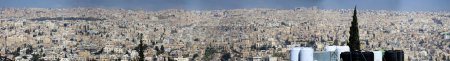 Photo for High resolution panoramic view from the not very nice development of Amman, the capital of the Kingdom of Jordan. - Royalty Free Image
