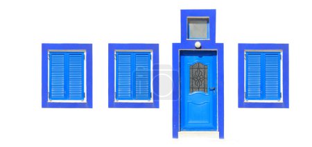 Téléchargez les photos : "Une image de Santorin de certaines des maisons
" - en image libre de droit