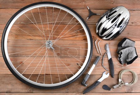 Foto de Accesorios y herramientas de bicicleta - Imagen libre de derechos