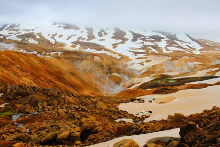 Foto de Parque geotermal Hverir paisaje - Imagen libre de derechos