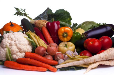 Photo for Vegetables on white background - Royalty Free Image