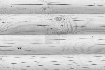 Foto de Elegante pared de madera de troncos - Imagen libre de derechos