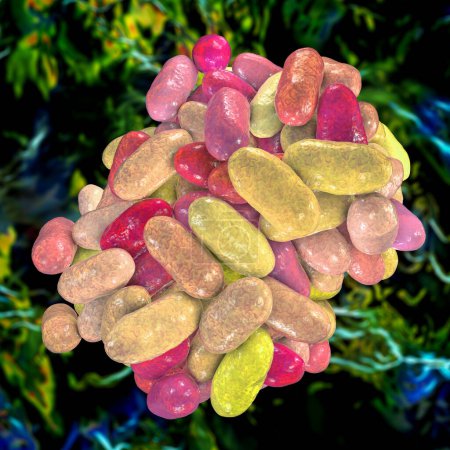 Foto de Porphyromonas gingivalis bacteria, concepto microbiológico - Imagen libre de derechos