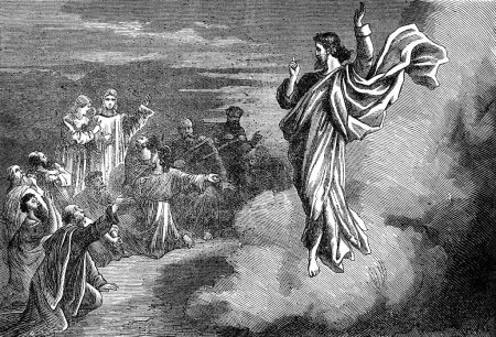 Téléchargez les photos : Illustration gravée de la résurrection de Jésus Christ - en image libre de droit