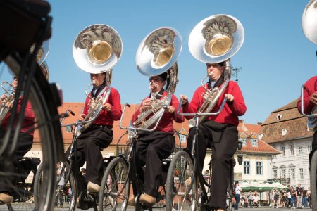 Téléchargez les photos : Crescendo Opende Bicycle Band des Pays-Bas - en image libre de droit