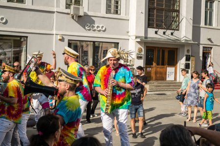 Photo for Mr Wilson's Second Liners band at international theater festival - Royalty Free Image