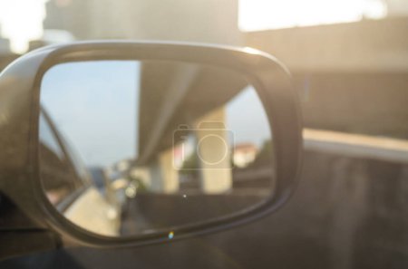 Photo for Car Side Mirror background view - Royalty Free Image