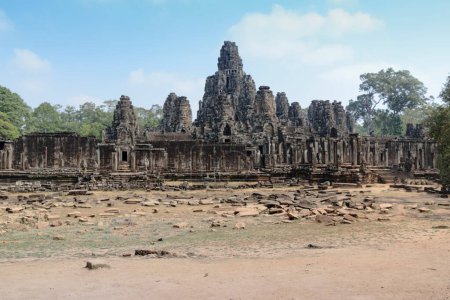 Foto de Ruinas del templo Bayon, concepto de viaje - Imagen libre de derechos
