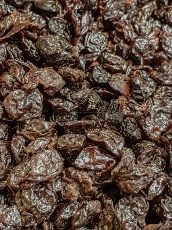 Photo for Dried black cherries, close up - Royalty Free Image