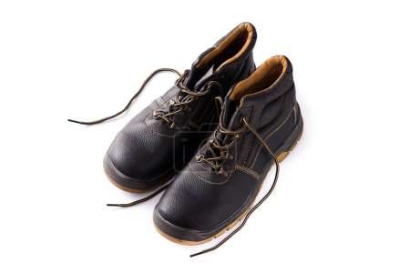 Photo for Safety shoes pair background view - Royalty Free Image