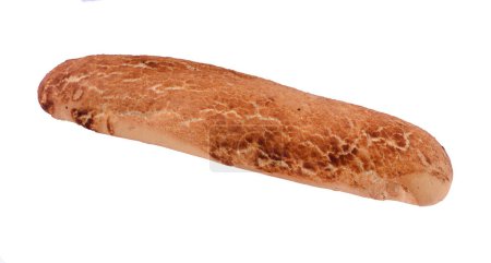 Téléchargez les photos : Baguette de pain sur blanc - en image libre de droit