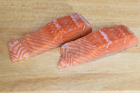Photo for Salmon portions close up - Royalty Free Image