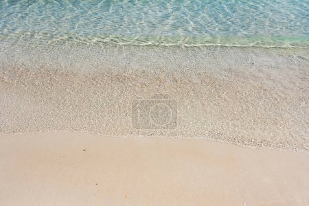 Photo for Beach and sea background, Sand and bubble, wave - Royalty Free Image