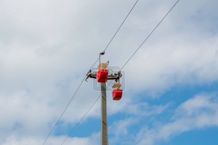 Photo for The Coloured cable cars - Royalty Free Image