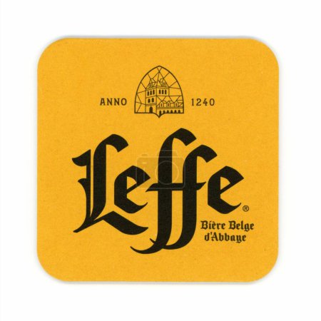 Photo for Beermat drink coaster, close up - Royalty Free Image
