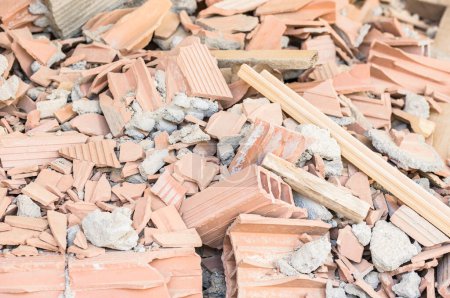 Photo for "Pile of construction debris background " - Royalty Free Image