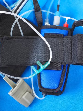 Foto de El dispositivo médico ayuda a medir ronquidos y apnea del sueño - Imagen libre de derechos