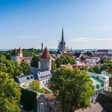 Photo for Overlooking Tallin, Estonia capital - Royalty Free Image