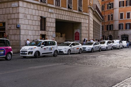 Photo for Rome, Italy Taxi cars - Royalty Free Image