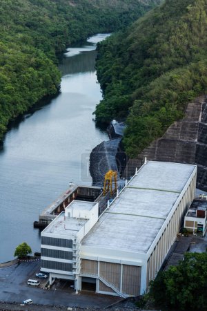 Foto de La central hidroeléctrica - Imagen libre de derechos