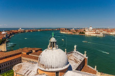 Photo for View on Venetian Lagoon and islands from Campanile San Giorgio Maggiore - Royalty Free Image