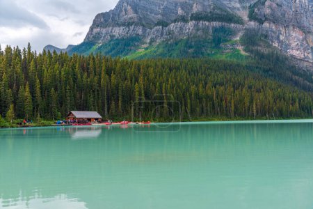 Photo for Boaters on Lake Louise - Royalty Free Image