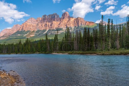 Photo for Mountain Soars over the Valley - Royalty Free Image