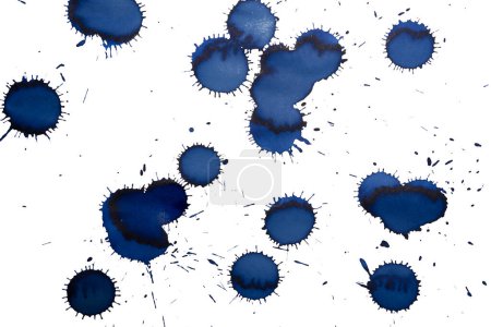 Photo for Grunge ink blots and drops. - Royalty Free Image